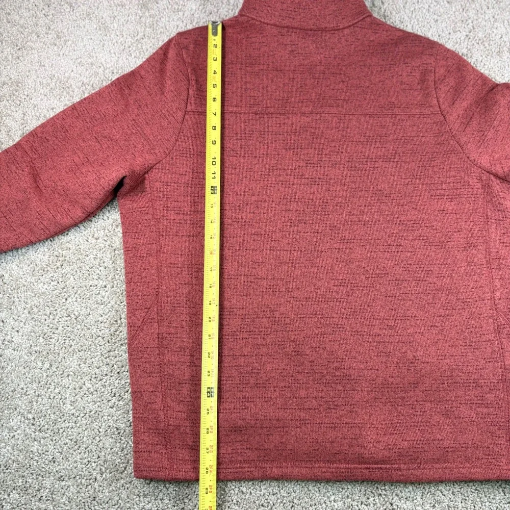 Under Armour 1/4 Zip Pullover Mens XL Red Heather Fleece Sweater 1380271 Active